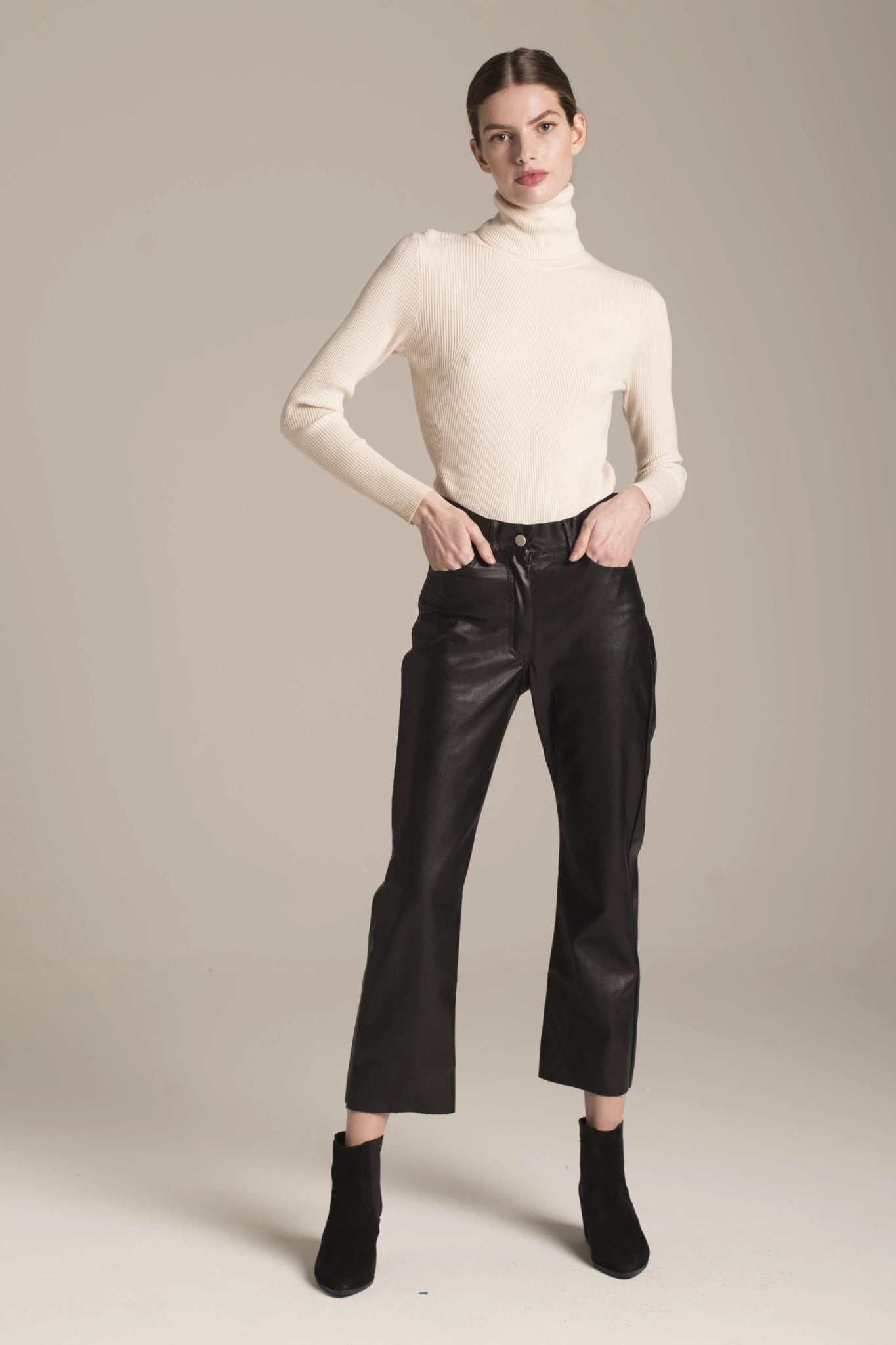 Harper Vegan Crop Bootcut Pant