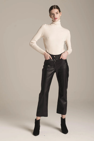 Harper Vegan Crop Bootcut Pant