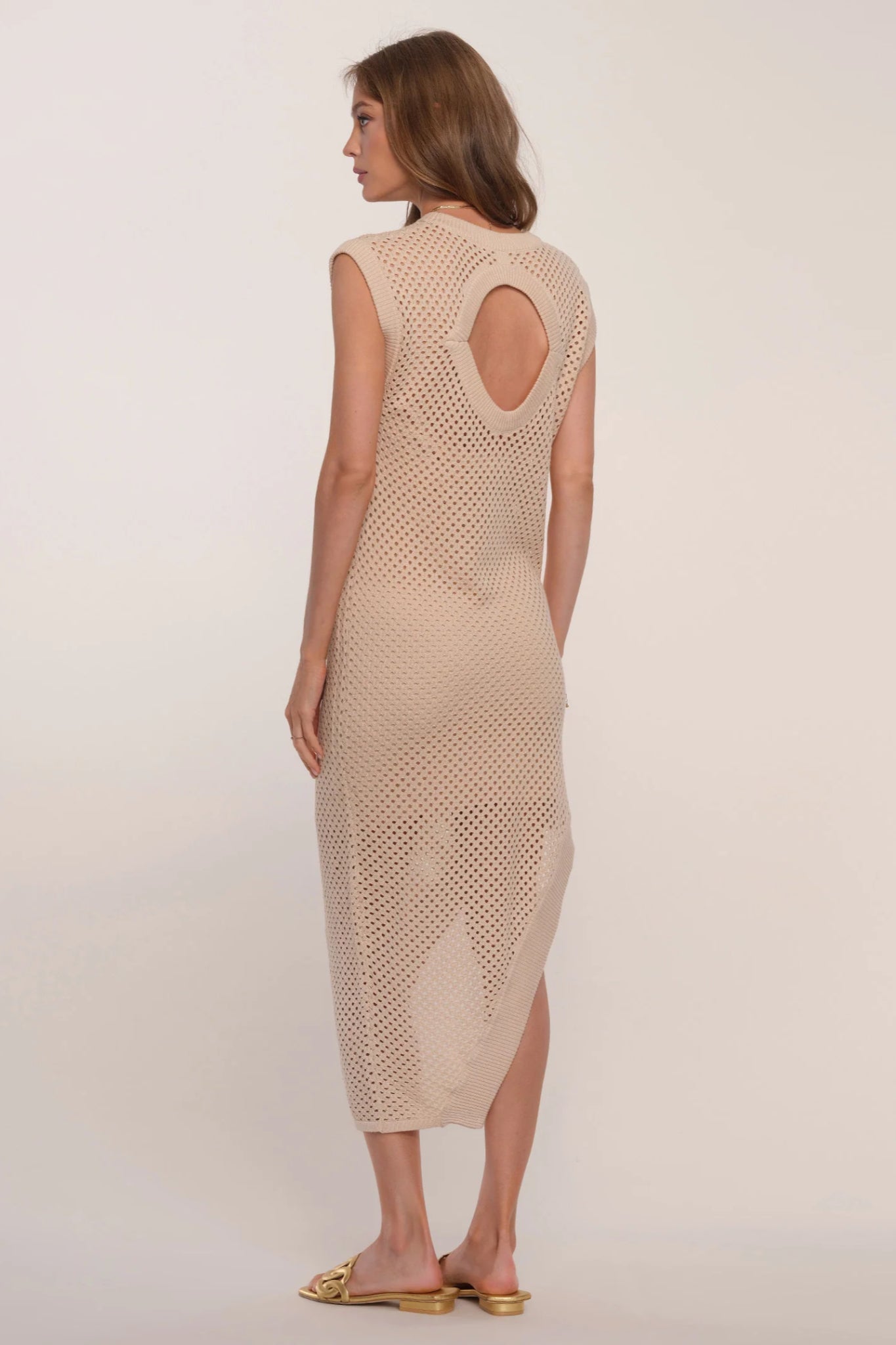 Maia Crochet Asymmetric Dress