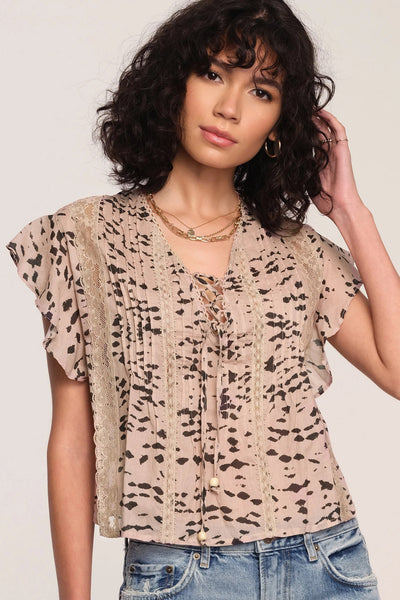 Melissa Print Top