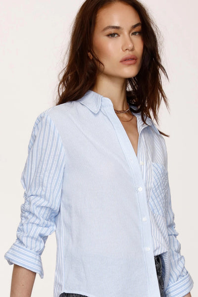 Rayna Stripe Button Down Top