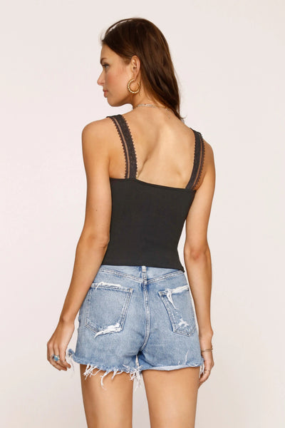 Sade Lace Strap Top