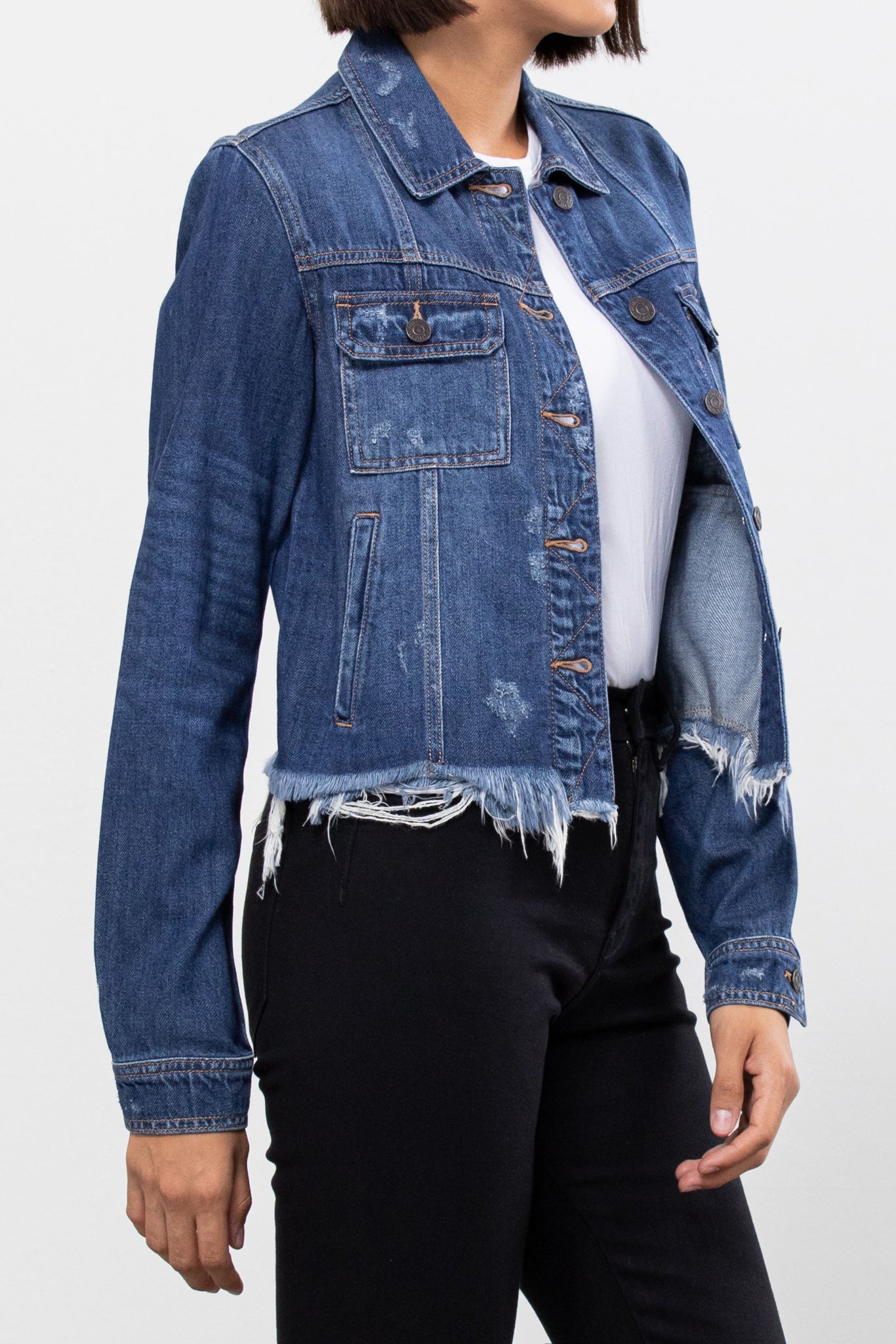 Destructed Denim Jacket