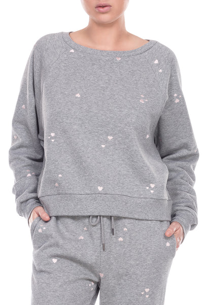 Over The Moon Heart Sweatshirt