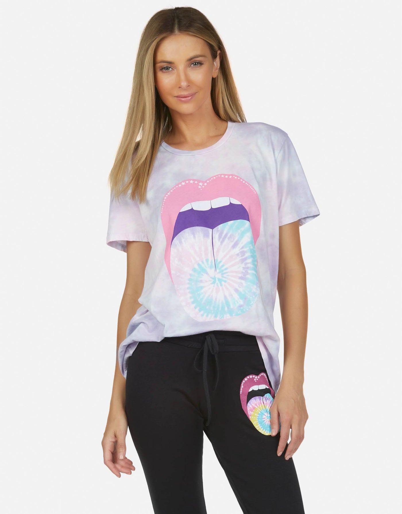 Wolf Tie Dye Tongue Tee