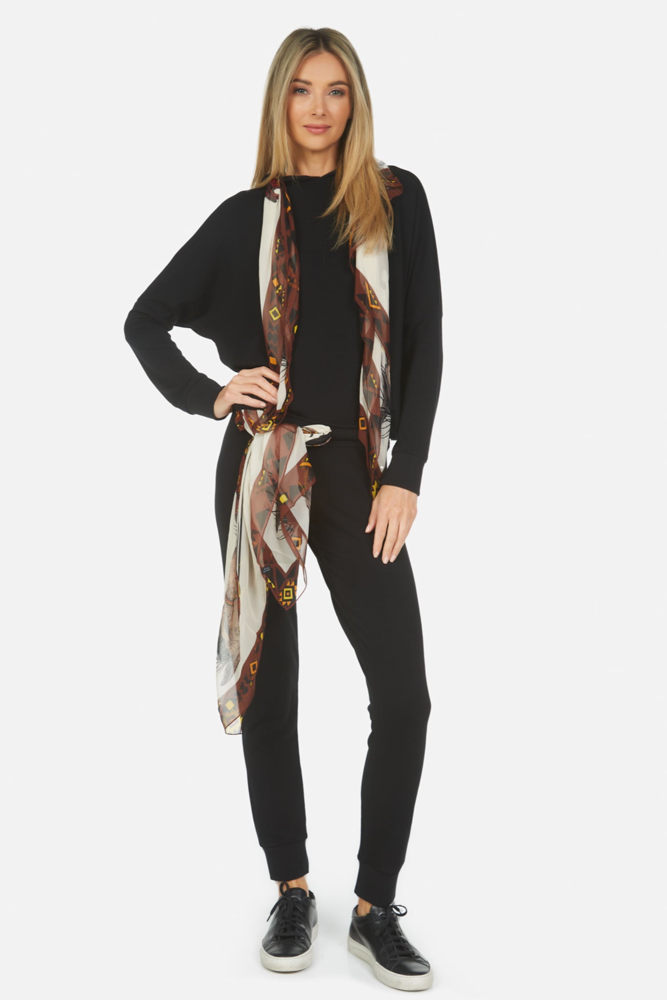 Belinda Horse Scarf Hoodie