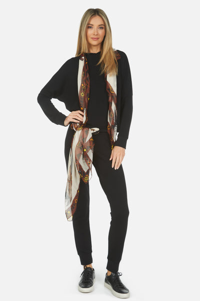 Belinda Horse Scarf Hoodie