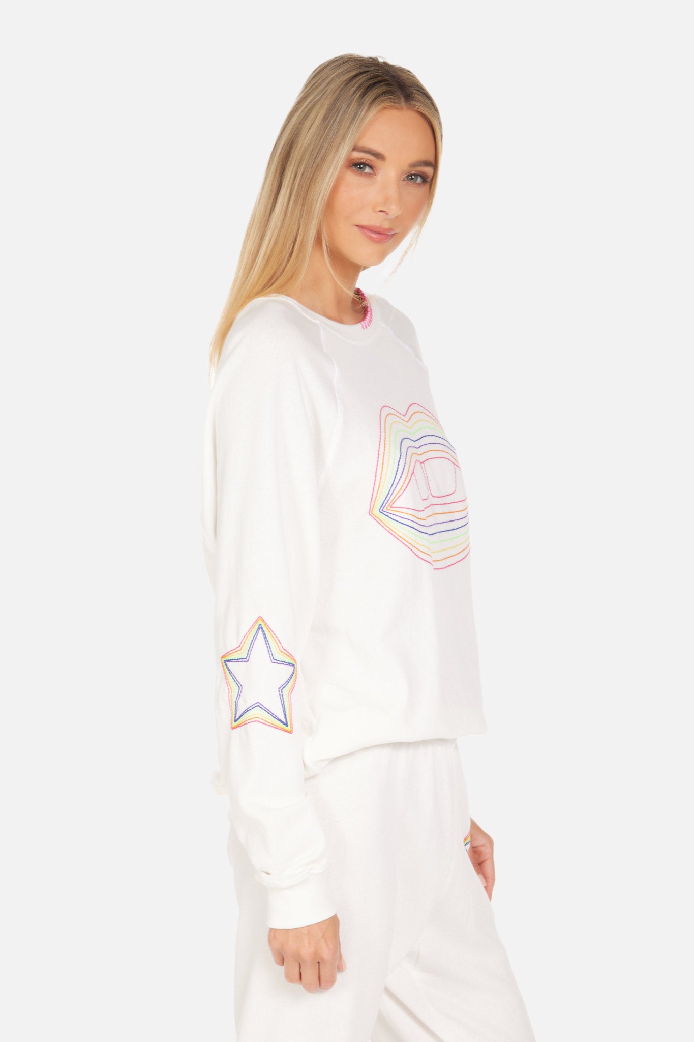 Anela Rainbow Lip Sweatshirt