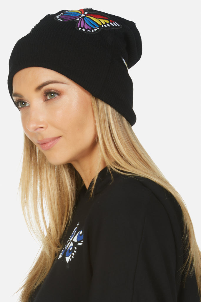 Blix Butterfly Patch Slouch knit Hat – Clothesline Clothing Co.