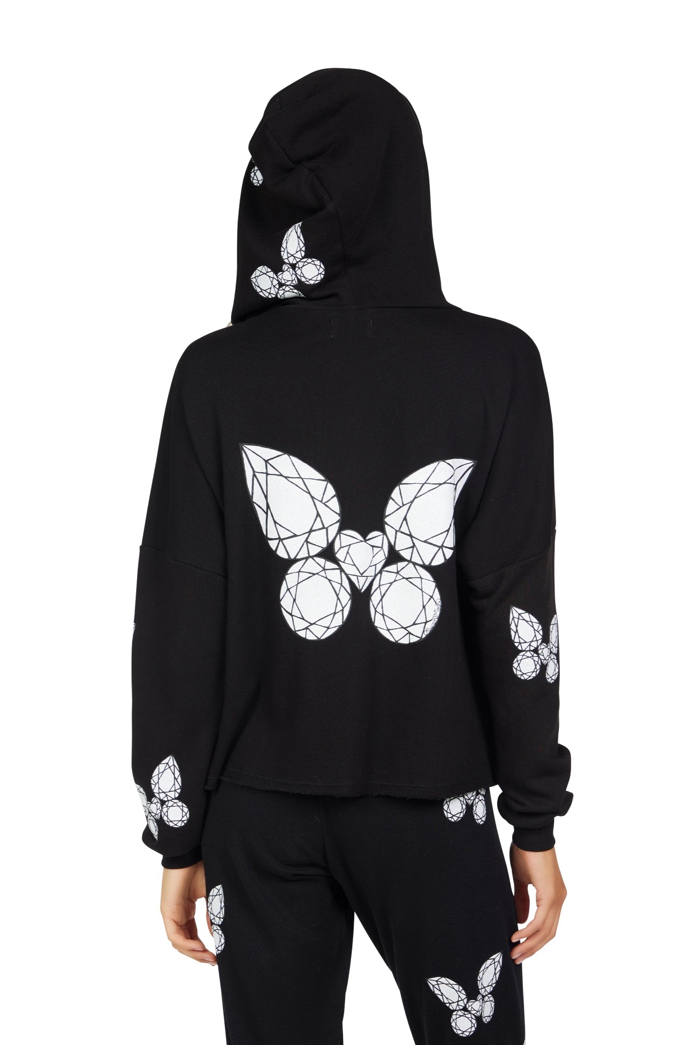 Giselle Diamond Butterfly Zip Up