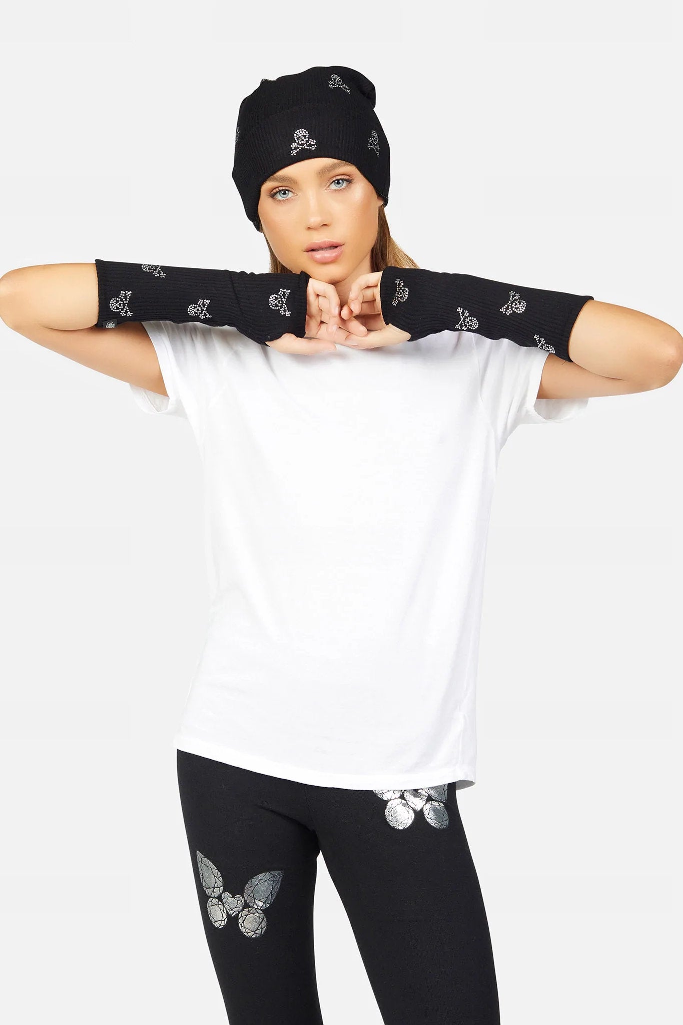 Meilani Crystal Mini Skull Arm Warmer
