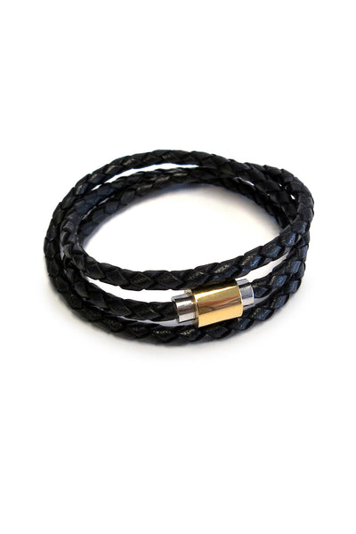 Triple Wrap Leather Bracelet