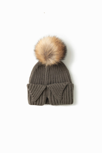 Rib Pom Pom Hat