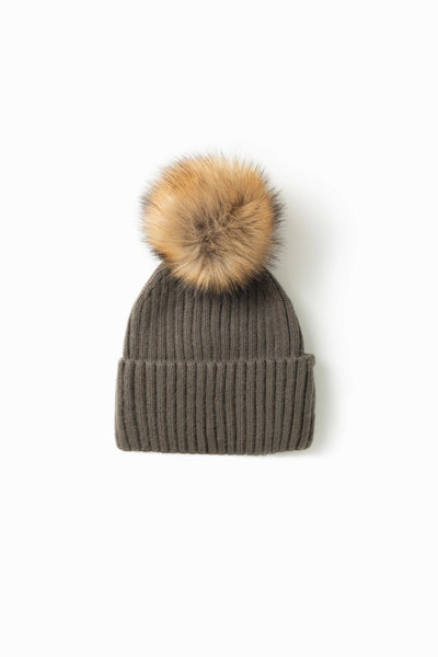 Rib Pom Pom Hat