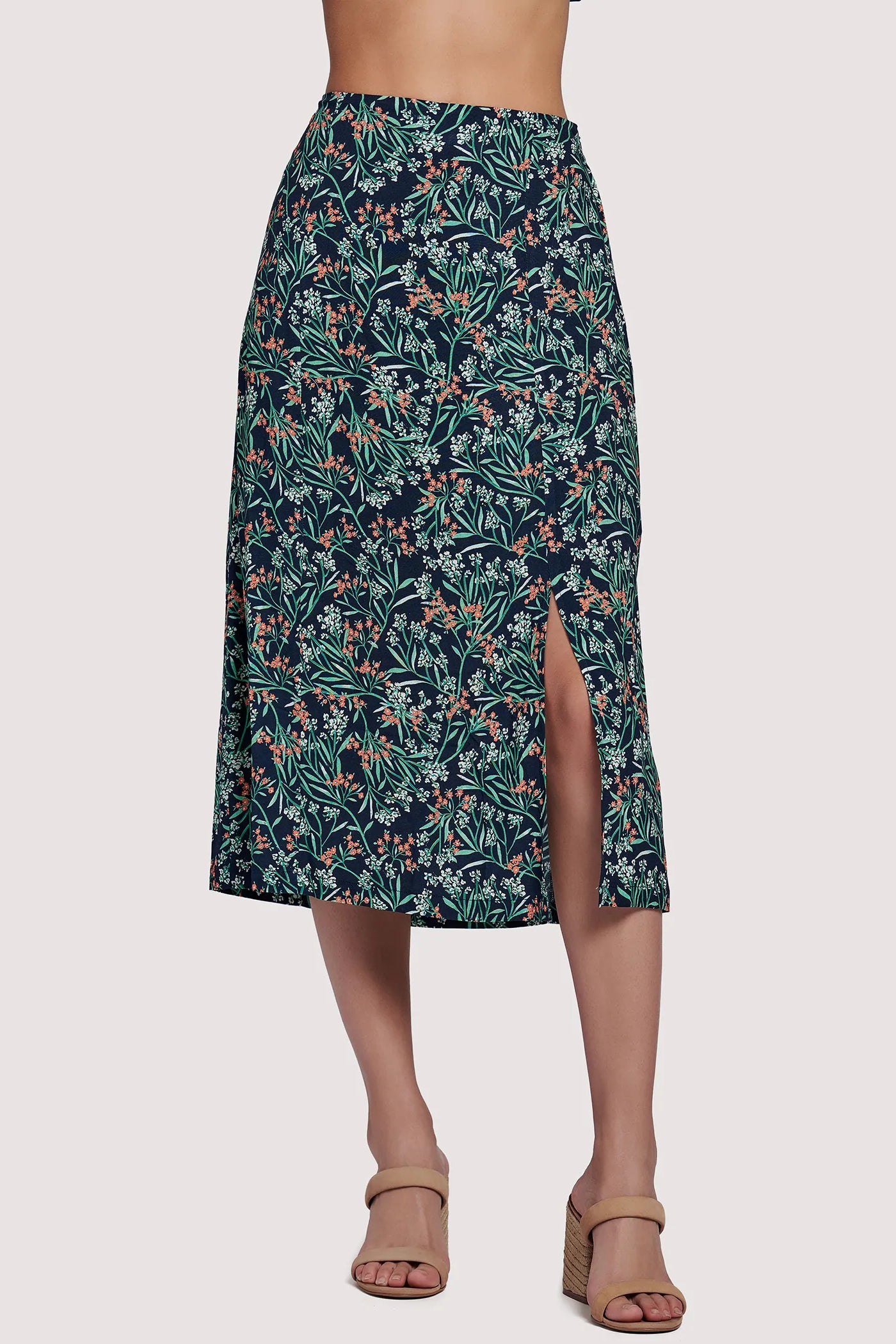 Goodnight Garden Midi Skirt