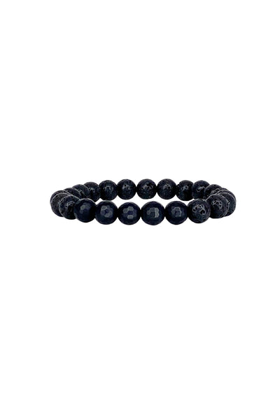 Rudy's Lava Rock Mens Bracelet