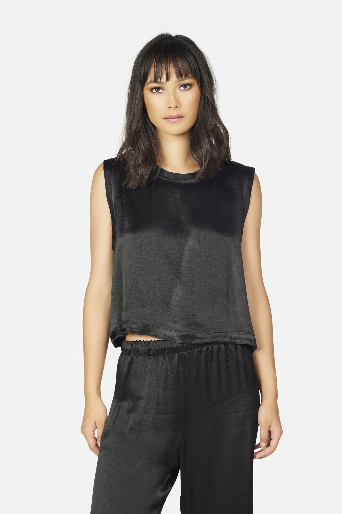 Armitage Satin Crop Tank