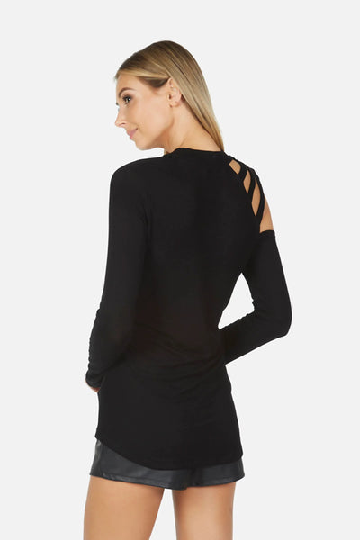 Granada Cut Shoulder Rib Top