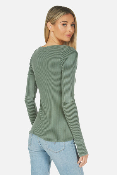 Leonard Rib Scoop Top