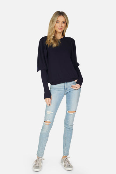 Olaf Puff Sleeve Rib Top