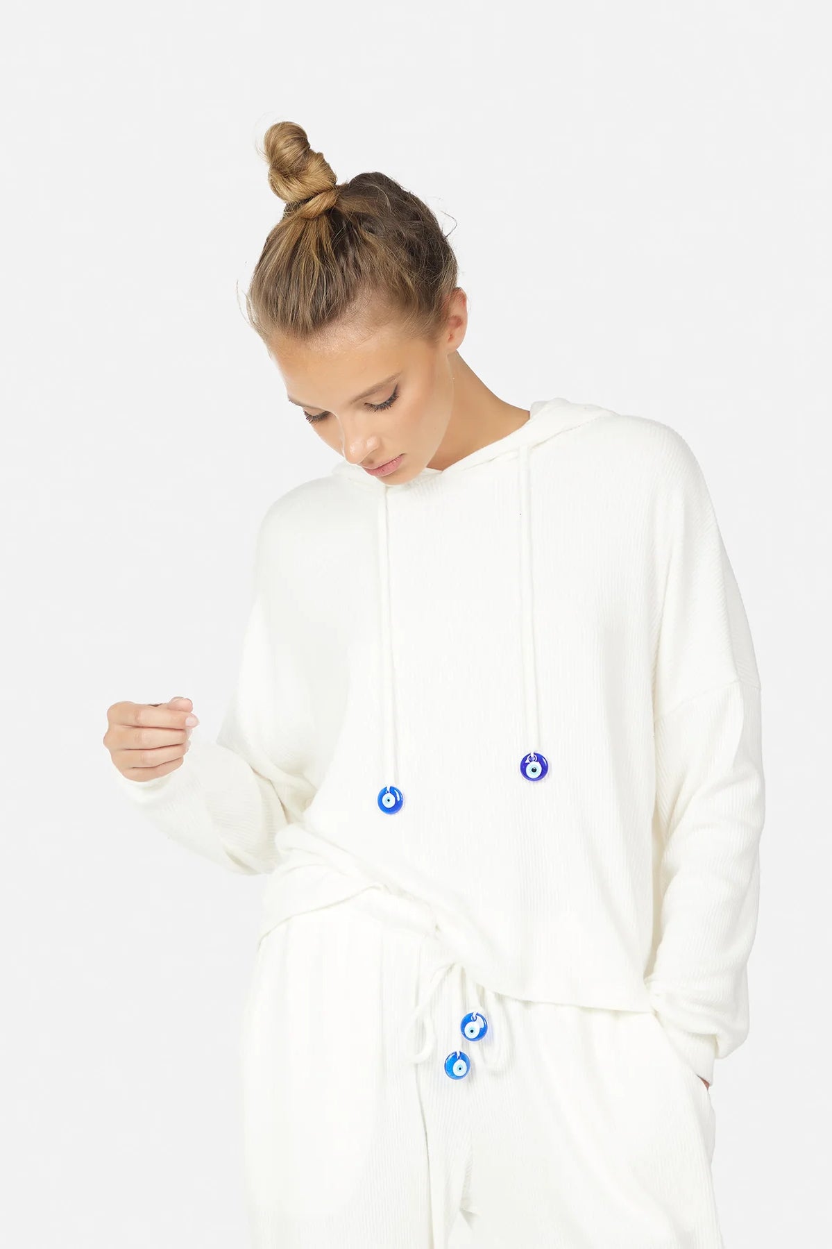Prentiss Evil Eye Charm Hoodie