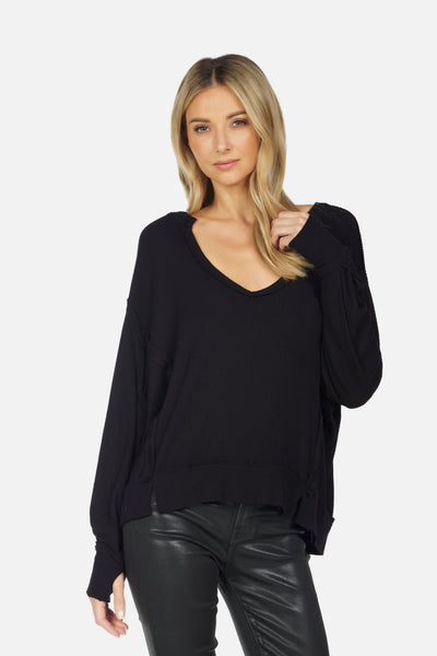 Spence Rib Oversized Top