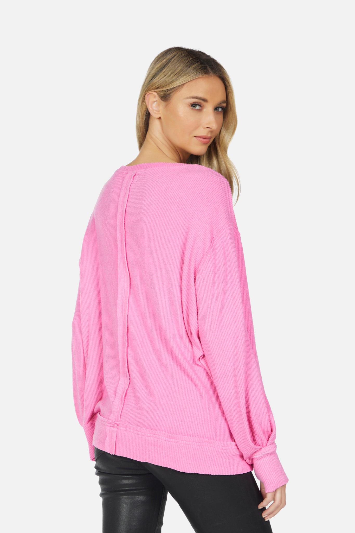 Spence Rib Oversized Top