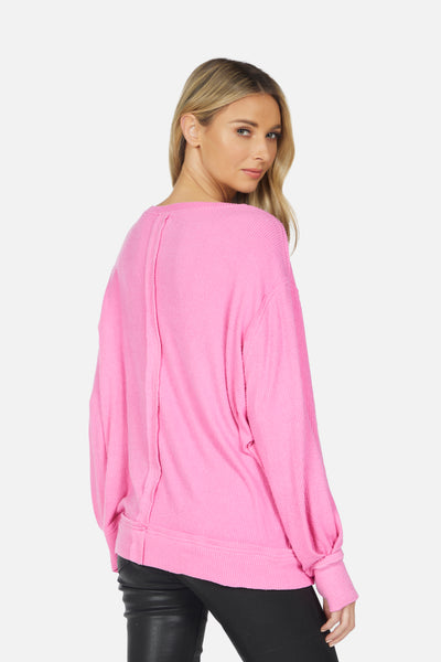 Spence Rib Oversized Top