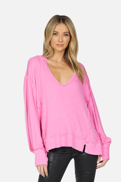 Spence Rib Oversized Top