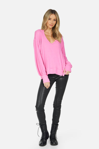 Spence Rib Oversized Top