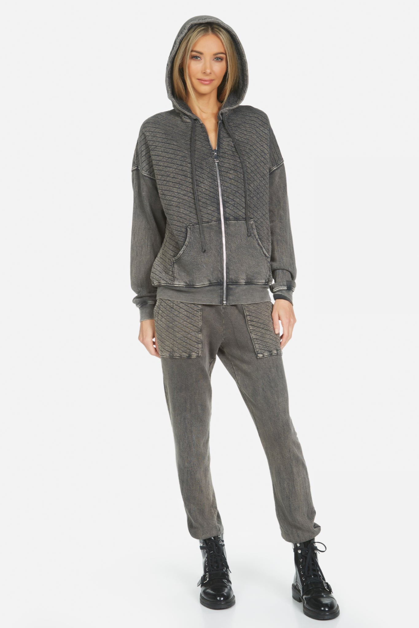 Tiberius Quilt Hoodie Sweatshirt
