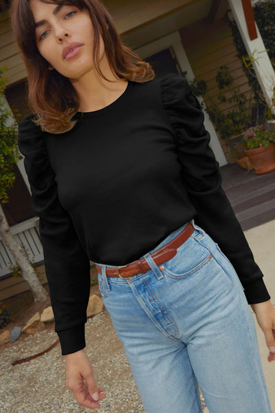 Perla Gathered Sweatshirt