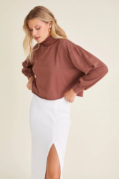 Feels Mock Neck Sweatshirt