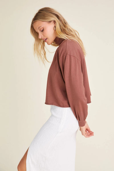 Feels Mock Neck Sweatshirt