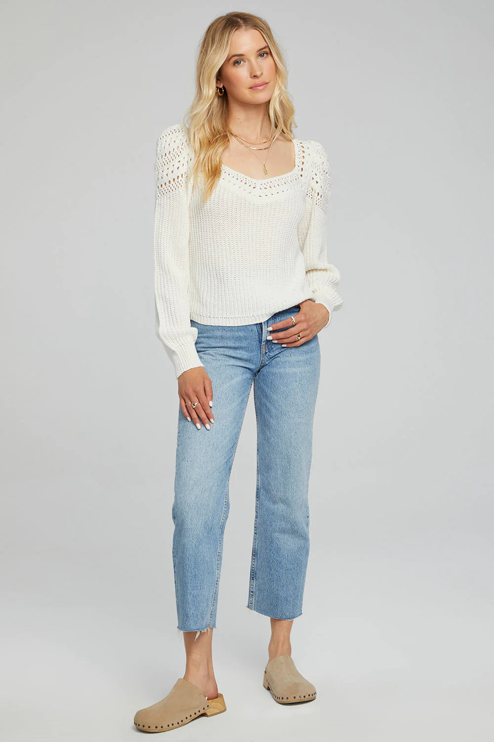 Corrine Pointelle Sweater