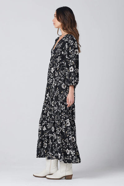 Idalia 3/4 Print Maxi Dress