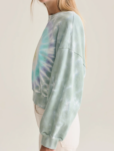 Balloon Sleeve Tie Dye Sweatshirt