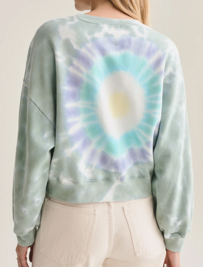 Balloon Sleeve Tie Dye Sweatshirt