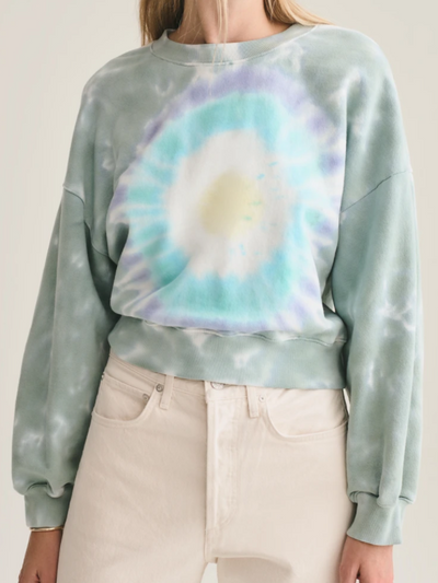 Balloon Sleeve Tie Dye Sweatshirt