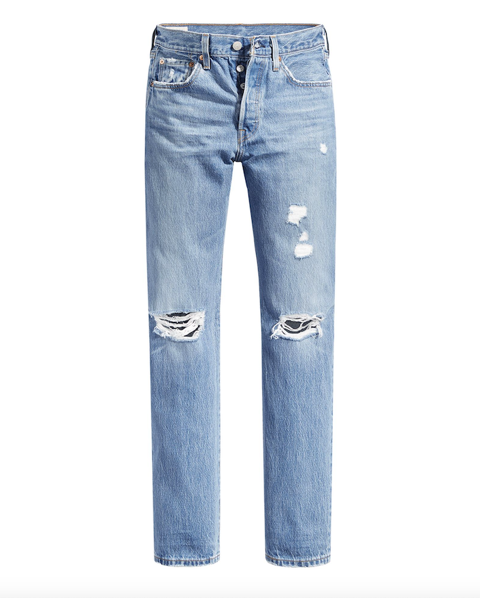 501 Destructed Straight Jean