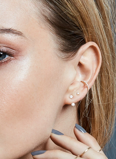 Floating Diamond Ear Single