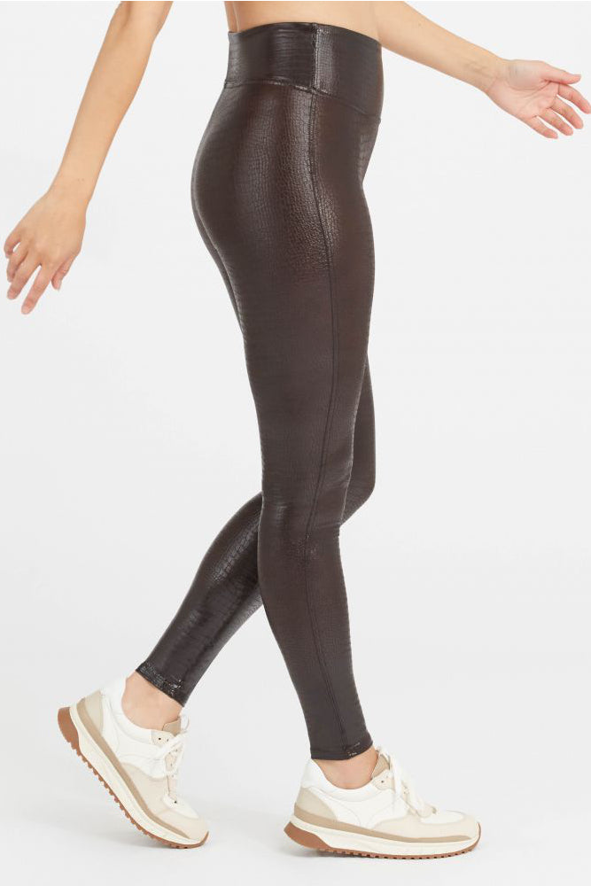 Faux Leather Croc Shine Legging