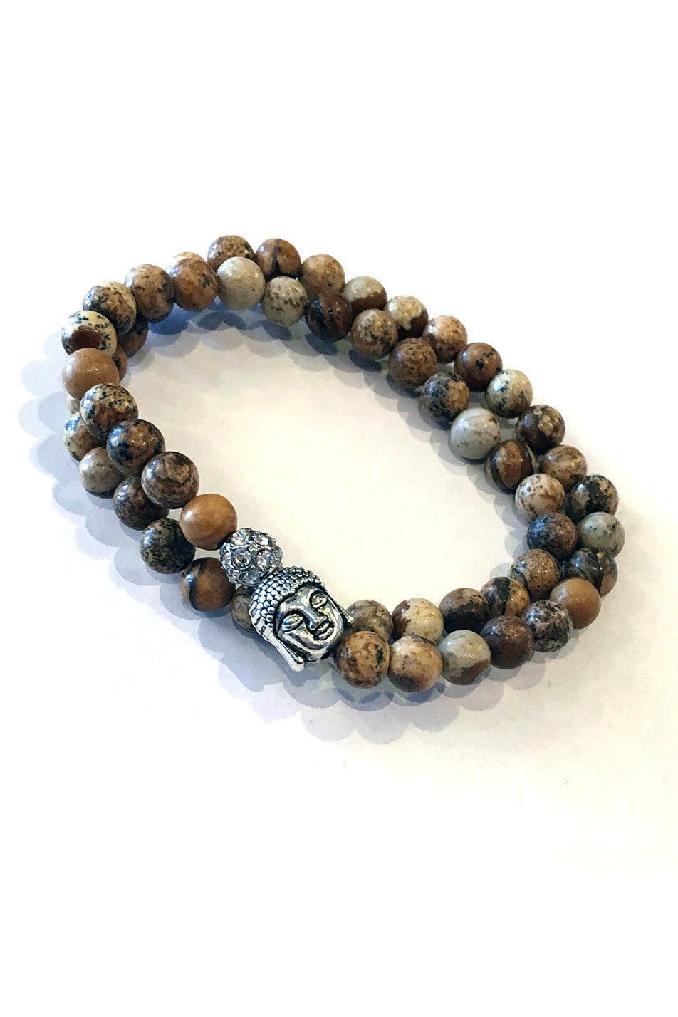 Double Wrap Stretch Buddha Bracelet/Choker