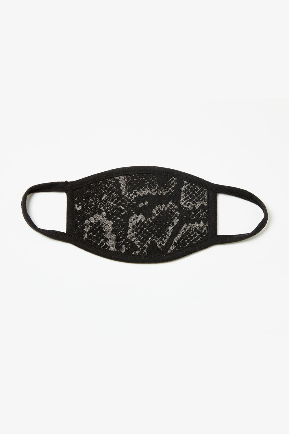 Metallic Snake Print Mask